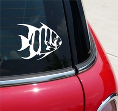 SPADE FISH FISHING BAIT GRAPHIC DECAL STICKER ART CAR WALL
