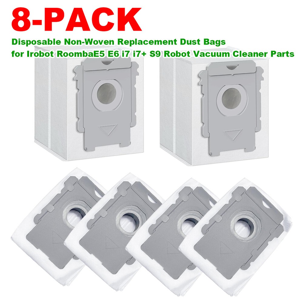 8 Pack Vacuum Bags Replacement iRobot Roomba i3+ i4+ i6+ i7+ i7+ j7 j7+ i8 i8+
