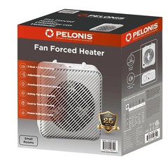 Pelonis 1500W 3-Speed Electric Fan-Forced Space Heater White PSH08F1AWW OPEN BOX