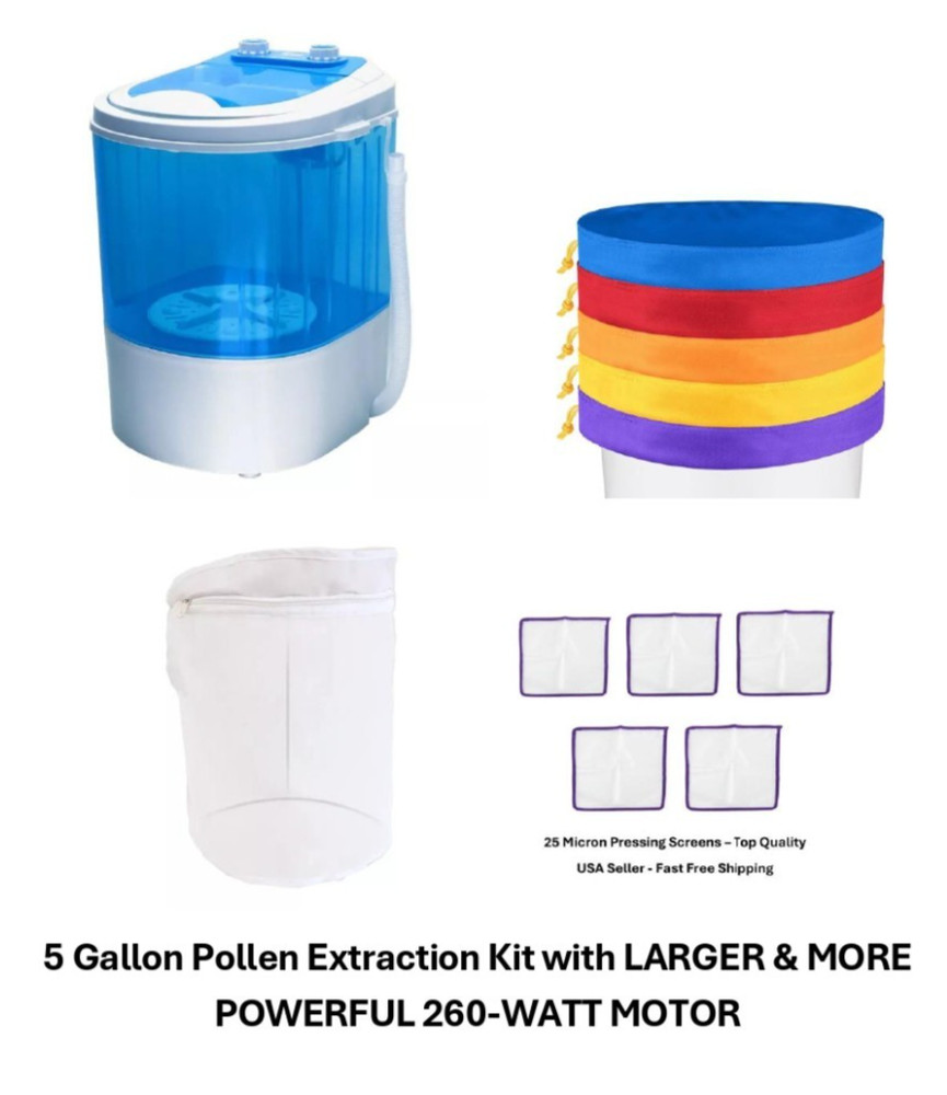 Ice Magic Complete 5 Gallon Pollen Extraction Kit – W/ 260-Watt Motor MORE POWER