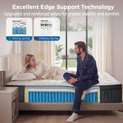 12″ King Size Hybrid Mattress in a Box – Medium Firm, Cool & Supportive Sleep