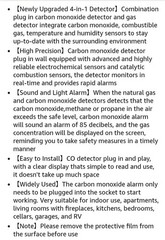 4 in 1 Natural Gas Detector & Carbon Monoxide Detector – Carbon Monoxide Detecto