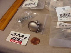 25 pc Brushed Nickel Silver Cabinet Drawer Pulls Knobs MIB NOS betsyfieldsdesign