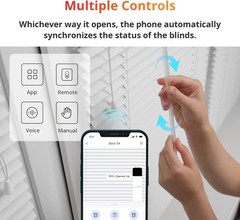 Smart Solar-Powered Blinds Room Kit – 2.4G WiFi Remote & Light Sensing Control