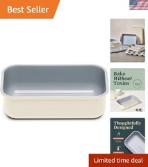 Non-Stick Ceramic 1 lb Loaf Pan – Naturally Slick Ceramic Coating – Non-Toxic…