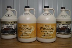 One Gallon 100% Pure Wisconsin Maple Syrup Grade A Dark Amber/Dark Robust Taste