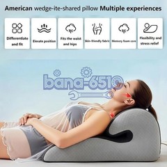 Sweet Spot Couple Pillow Couple Pillow Hip Pad Wedge Pillow Memory Foam 27°Angle