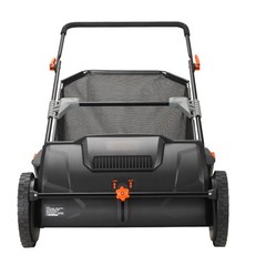 VEVOR Lawn Sweeper Push Leaf Grass Collector 21″ 3.5 Cu. Ft. Capacity Adjustable