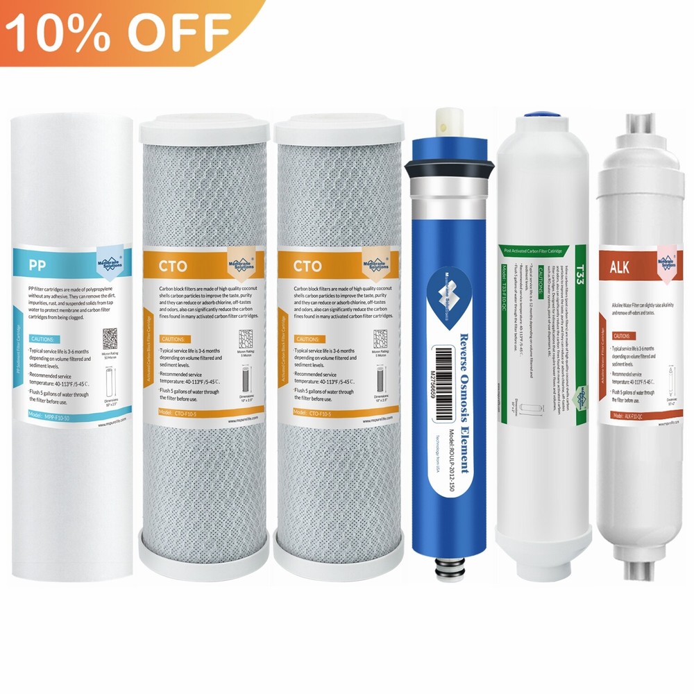 3/4/5/6 Stage 36/50/75/100/150GPD Under-Sink Reverse Osmosis System Water Filter