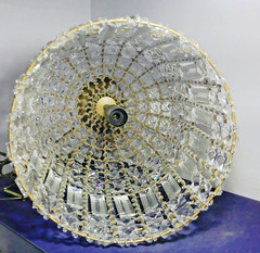 VTG Style Crystal French Country Birdcage Pendant Light 14″ Tall 9.5″ Diameter