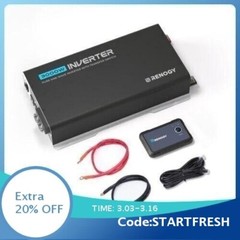 Renogy PUH 3000W Inverter with UPS Transfer Switch and Built-in Bluetooth