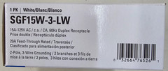 Eaton (3-pack) 15 Amp 125 Volt White Indoor GFCI Wall Outlet SGF15W-3-LW