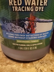 2 Gal. – Green Gobbler Red Water Tracing Dye. Biodegradable Formula.