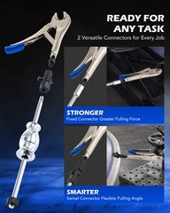 Orion Motor Tech Vise Grip Slide Hammer, 9.8 in Locking Pliers 2 lb Blue