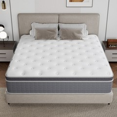 12 Inch Queen Size Mattress In a Box Gel Memory Foam Pocket Spring Medium Firm