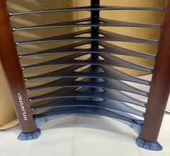 Vintage Atlantic DVD Game Blu-Ray Storage Rack Tower Holds 32 Discs 26.5” Tall