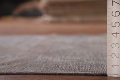 Over-Dyed Traditional Area Rug 4×6 Hand-knotted Wool Vintage Brown for Any Room
