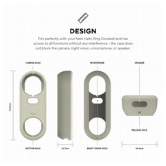Google Nest Hello Doorbell Cover – elago® Silicone Case [Classic White]