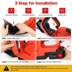 Hedge Trimmer for Milwaukee 21V Battery Cordless Electric Hedge Bush Trimmer US