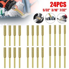 24X Diamond Chainsaw Sharpener 5/32 3/16 7/32 1/8 Shank for 3/8 .325 .404 Chains