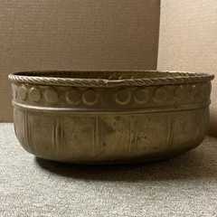Vintage Brass Indoor Oval Planter 15” Long 6” Tall 10.25” Wide Big & Beautiful
