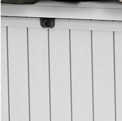 Keter 170 Gal. Resin Deck Box Large Indoor/Outdoor Storage White