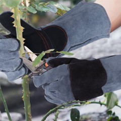 Rose Gloves Gardening Long Cactus Thorn Puncture proof Leather Sleeve Protector