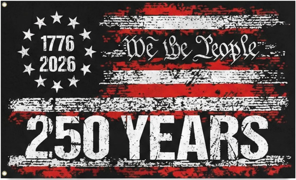 250 Years America Flag, 3X5 Ft, USA 250Th Anniversary Patriotic Design,1776-2026
