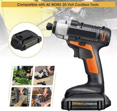 2pack For WORX 20V MAX Extend Lithium Battery 20 Volt WA3520 WA3525 WA3575 WG155