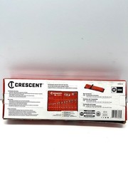 NIB Crescent 15pc Metric Combination Wrench Set w/Tool Roll, Polished, CCWS5-05