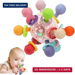 Baby Montessori Sensory Toys for 0-6 6-12 Months, Baby Teether Teething Toys