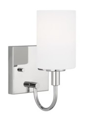 Generation Lighting Oak Moore 4.875-in 1-Light Chrome Light 4157101EN3-05