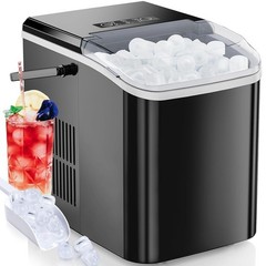 Portable Countertop Ice Maker Self-Cleaning Machine 9 Cubes in 6 Mins 26.5lbs