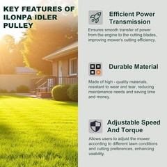 Replacement Idler Pulley 756-04129 for Efficient Lawn Mower Functionality