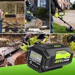 1~6PACK 8.0Ah Battery 40 Volt for Ryobi 40V Lithium OP40602 Battery with LED