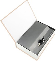 9.5″ x 6.3″ x 2.3″ & 1.4 pounds Book Safe with Key Lock, hidden safe,Metal Bu…