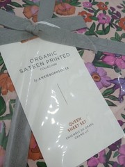 Anthropologie Sheet Set Queen Organic Sateen Maeve Amelie Floral Bedding Adults
