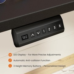 Electric Standing Desk – 40/48/55/63 x 24 inch Adjustable Sit to Stand Up Desk