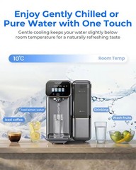 Hydrofast C100 Countertop Reverse Osmosis Water Filter System,6 Stage Filtration