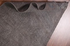 Over-Dyed Traditional Area Rug 4×6 Hand-knotted Wool Vintage Brown for Any Room