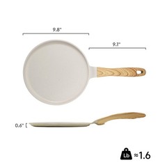Crepe Pan Nonstick 9.5 Inch Comales Para Tortillas Griddle Pan for Stove Top …