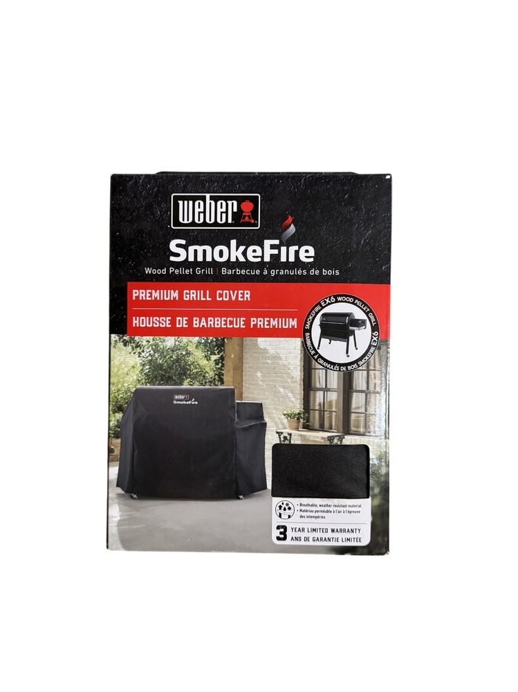 Weber SmokeFire Premium Grill Cover For EX6 Wood Pellet Grill 7191