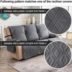 Waterproof Couch Cover for Reclining Couch 3 Seat Recliner Sofa Covers