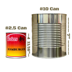 Single Can of Yoder’s fresh REAL Canned Hamburger (28 oz), Long Shelf Life!