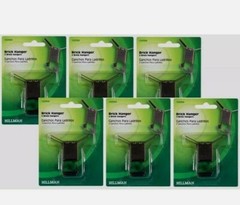 6 Cards Hillman AnchorWire 1 lb Brass Brick Clip Wreath Picture Hanger Lights