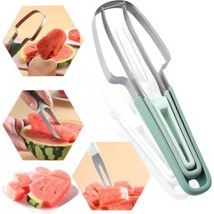 Stainless Steel Watermelon Slicer, 2026 3 IN 1 Watermelon Cutter Knife Server