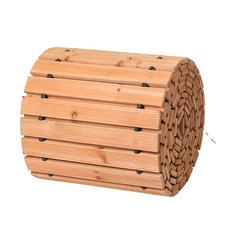 24 ft L x 17 in W Straight Wooden Garden Pathway Roll Out Garden Walkway