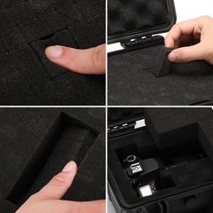 Waterproof Hard Case, 9.3x8x4.4 in, Foam Insert, IP67, Shock Proof, Tool Box