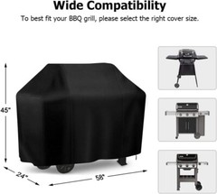 58 Inch 7130 Grill Cover For Weber Genesis II & Genesis 300 Series Gas Grills