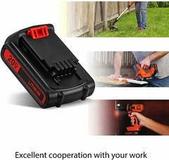 2PACK 20V Lithium-ion 2.0Ah Battery for BLACK DECKER LBXR20 LBXR2520 LBXR2020